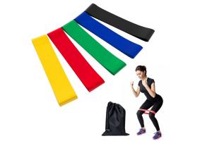 China Custom Logo 600mm Long Resistance Bands Exercise Latex Gym Fitness Yoga on sale