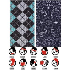 Anti UV Summer Cooling Thin Wool Cotton Reflective Bandana