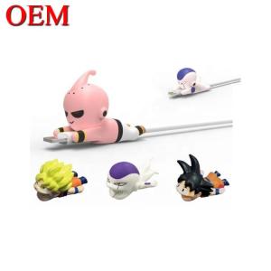 Factory Custom OEM Cute 3D Mini Figure Anime Phone Cable Bite Toy custom plastic