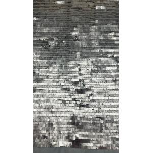 Leafy Sequin Embroiderey Metal Fabric Durable and Elegant Embroidery Fabric