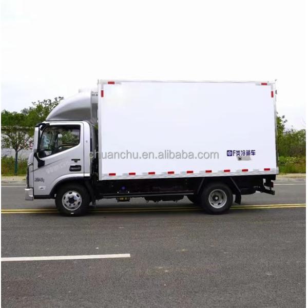 Diesel Refrigerated Box Truck 172HP Gasoline Fuel Type Frozen Food Delivery Vehicles