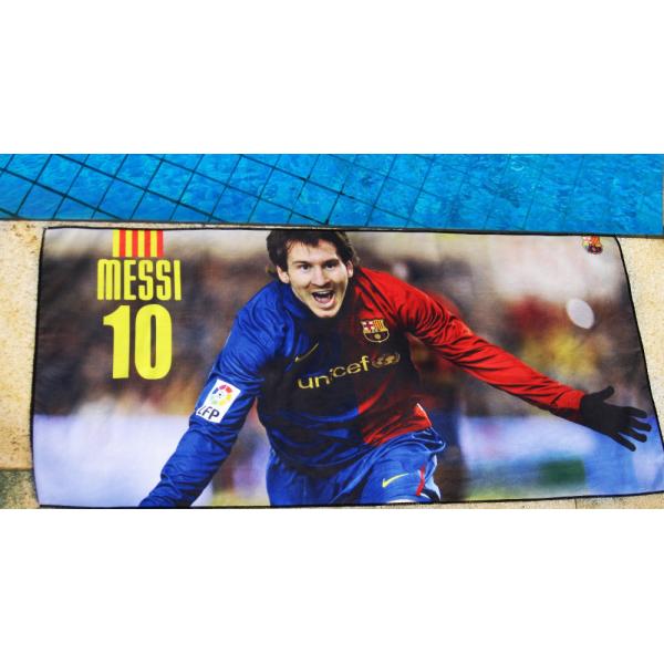 Barcelonaes football club logo towel beach towel soccer towel bath towel Messi towel