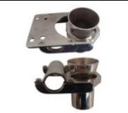 China Marine Boat Flat Chair Gimbal Fishing Gimbals Chrome Over Brass on sale