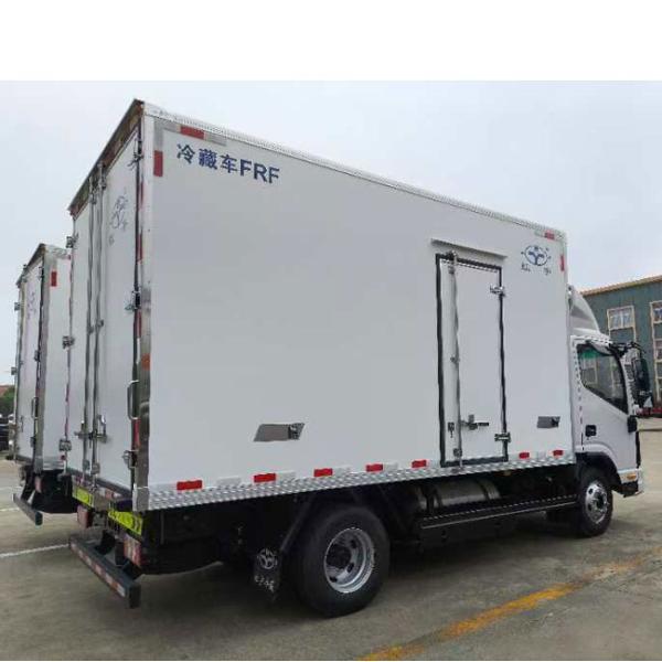 Low Price JMC Truck 4x2 4.2M 5 Ton Refrigerated Truck Freezer Trucks With Single Row