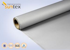 China 32 Oz Rubber Silicone Coated Fiberglass Fabric Material Anti Fire Curtain on sale