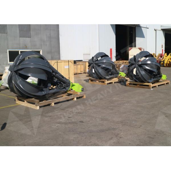 Non Rotating Orange Peel Grapple , EC210 EC240 Excavator Grab Attachment Long Life