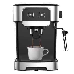 China Electric 15 Bar Smart Coffee Maker Machine With Milk Frother Manual Espresso on sale
