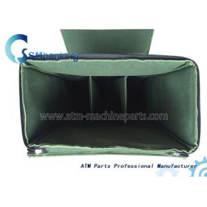 Green ATM Spare Parts Cassette Bag With Five Cassettes , Automated Teller