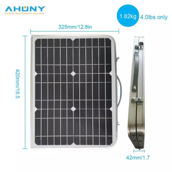 Portable Foldable Solar Panel Table 18W Dual Usb For Camping Outdoor Picnic