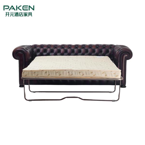 Buy Metal Legs And Base Solid Wooden Hotel Sofa Bed at wholesale prices