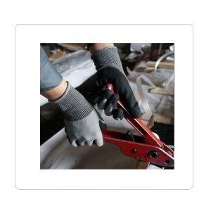 General Maintenance Nylon Liner Black Nitrile Gloves