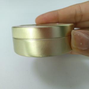 Recycled Material Round Aluminium Tins Container Waterproof For Cosmetic