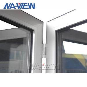 Waterproof Bifold Glass Windows Grey Aluminium Folding Windows