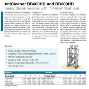 High Density Cleaner Rb300 Rb600 for Recycled Paper Industry