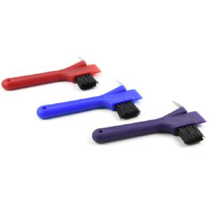 Lightweight PP Horse Hoof Scraper 18cm With Knife - Edge Shape Above Handle