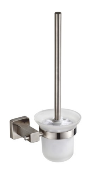 Toilet Brush 83407 (81258)-Square &Stainless steel 304&Brush&glass & Bathroom Accessories&kitchen,Sanitary Hardware