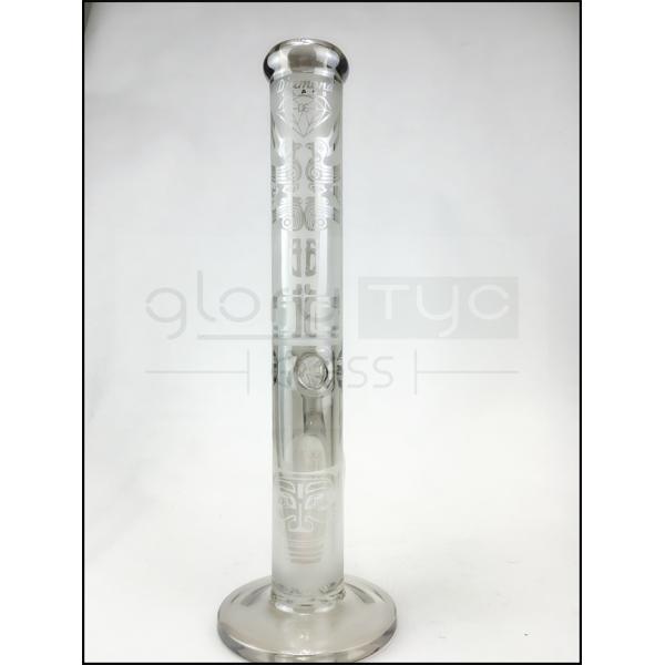 Clear Glass Smoking Pipes Hookah Straight Tube 12Inch