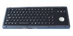 Customized illuminated black titanium USB military keyboard with backlit