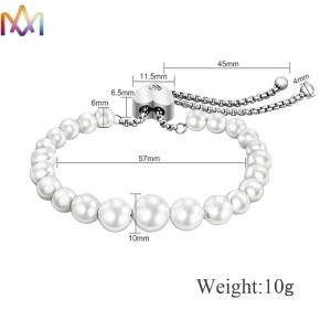 57MM Adjustable Bolo Pearl Bracelet For Women