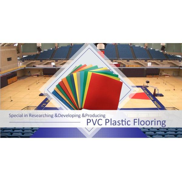 Aerobics Gym PVC Sports Flooring 3.5mm Anti Fatigue Colorful Waterproof