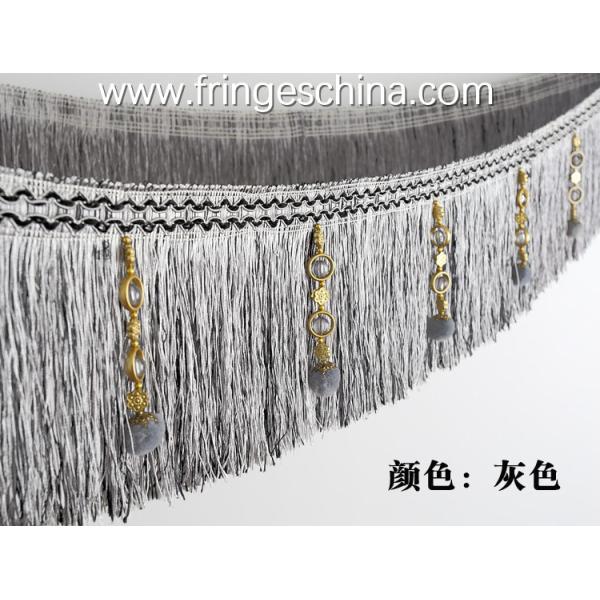 Handmade fashionable chain beads lace tassels fringes for curtain/sofa/pillow/stage decoration