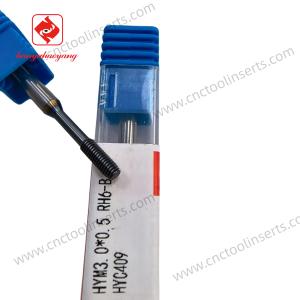 Quality Solid Carbide Extrusion Tap, Blind Hole Machining Tool, Precision CNC Cutting Tool HYM3.0×0.5 RH6-B, Suitable for Precision Machining of Soft and for sale