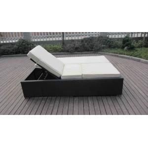 PE Rattan Adjustable Lounge Chair , Modern Foldable Chaise Lounge