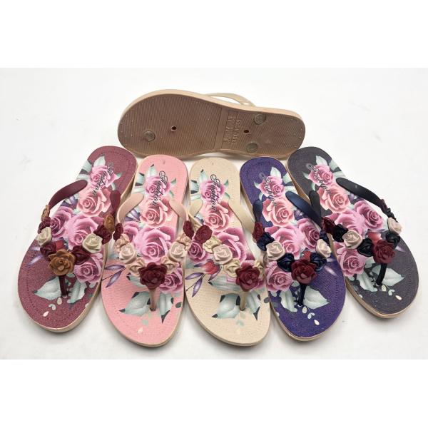 Summer Unisex Wholesale Women Beach PVC Printed Custom Flip Flops