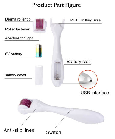 microneedle led derma roller machine microneedling dermaroller