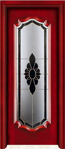 Buy Solid Wood Intrior Door with Glass at wholesale prices
