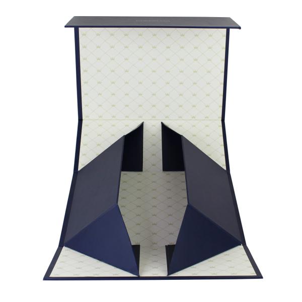 Buy Blue foldable Rigid Cosmetic Box For Beautiful Makeup  Packaging at wholesale prices