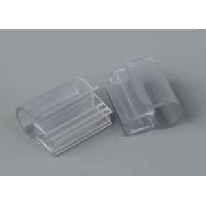 Sign Holder Clips with Wire Diameter In Shelf, Transparent PVC Clamp