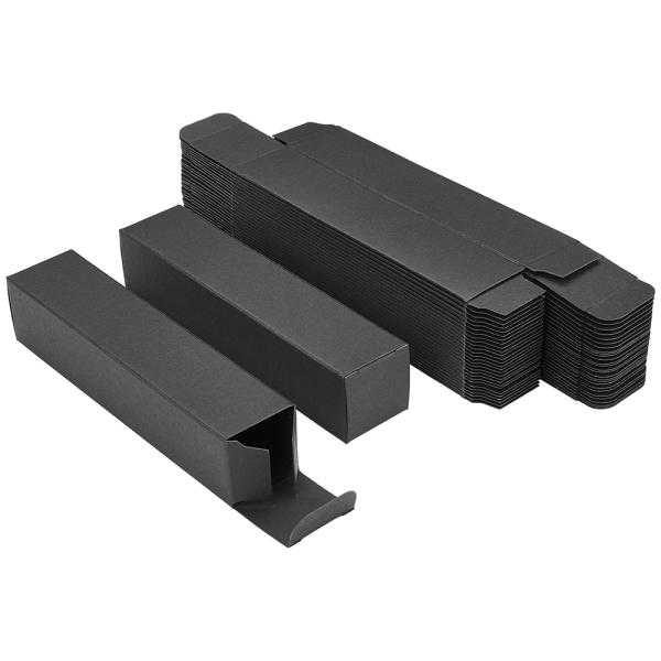 Recyclable and Eco-Friendly Black Paper Lipstick Cosmetic Perfume Kraft Cardboard Box