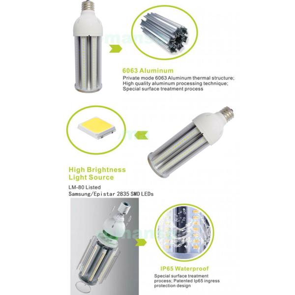 UL DLC 110LM / W led e27 corn Samsung , Epistar smd chip for Street Lights