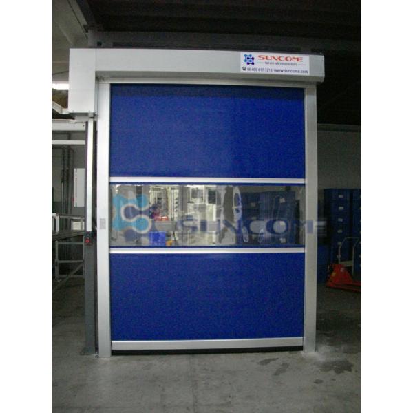 Colorful Quick Interior High Speed Shutter Door With Wind - Bar