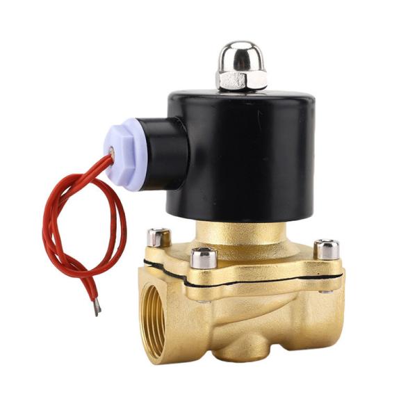 2W Brass Solenoid Valve for General Direct Action Normal Temperature Normally