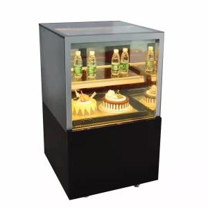 Right Angled Fan Cooling Refrigerated Cake Display Cabinets Low Consumption with