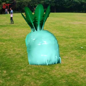 Salted Vegetable Green Large Outdoor Metal Sculpture Stainless Steel Statue