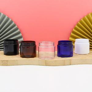 Customizable Colors Plastic Cosmetic Jar with Wide-mouth Design and Leak-proof