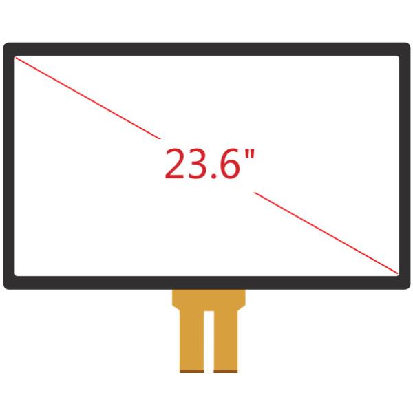 Buy Custom 23.6" Projected Lcd Capacitive Touchscreen Panel , 25ppi Resolution at wholesale prices
