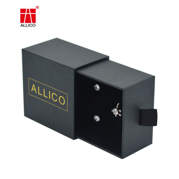 SGS 50cm Necklace Cardboard Sliding Drawer Gift Boxes CMYK Printed