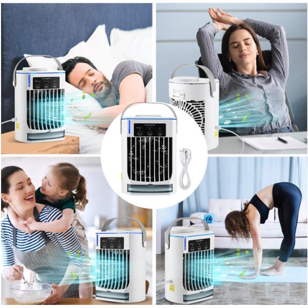 Electric Mini Air Conditioner Portable Cooler Fan for Office Table 2 Pc Water Cooling