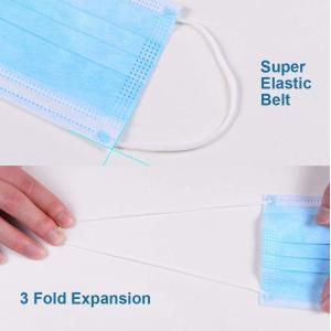 Breathable Disposable Surgical Masks Three Dimension Design Easy To Wear
