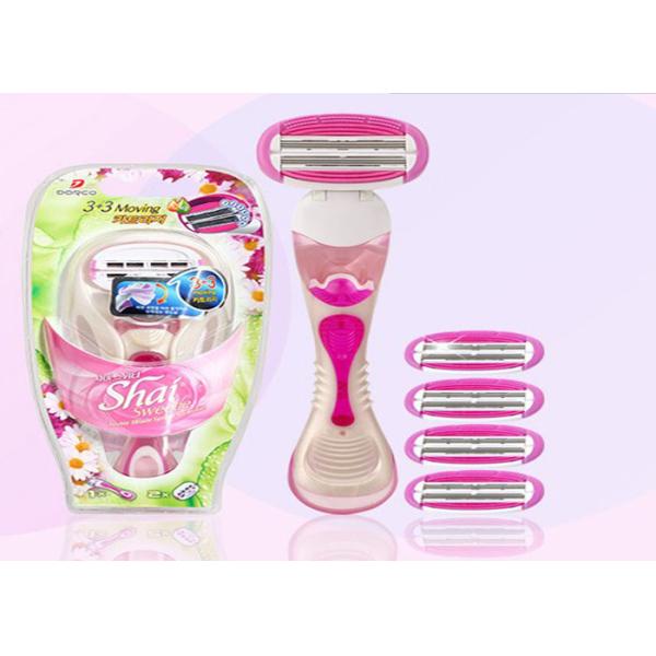 LSXA1000 Pink Color Razor for women With Dual 3 Blades Head