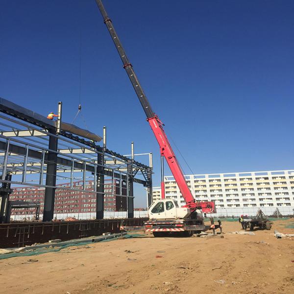 Food Workshop Q355B Steel Frame Building Construction Prefabricated Steel