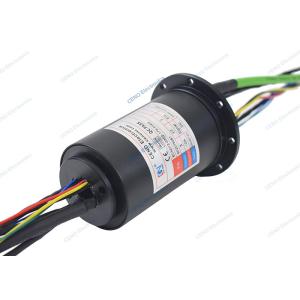 Low Temperature 1000M Ethernet Signal Slip Ring with Through Hole 12mm For
