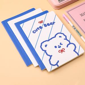 Kawaii Cartoon Little Bear Notebook A5 Size No Adhesive Perfect for Stationery
