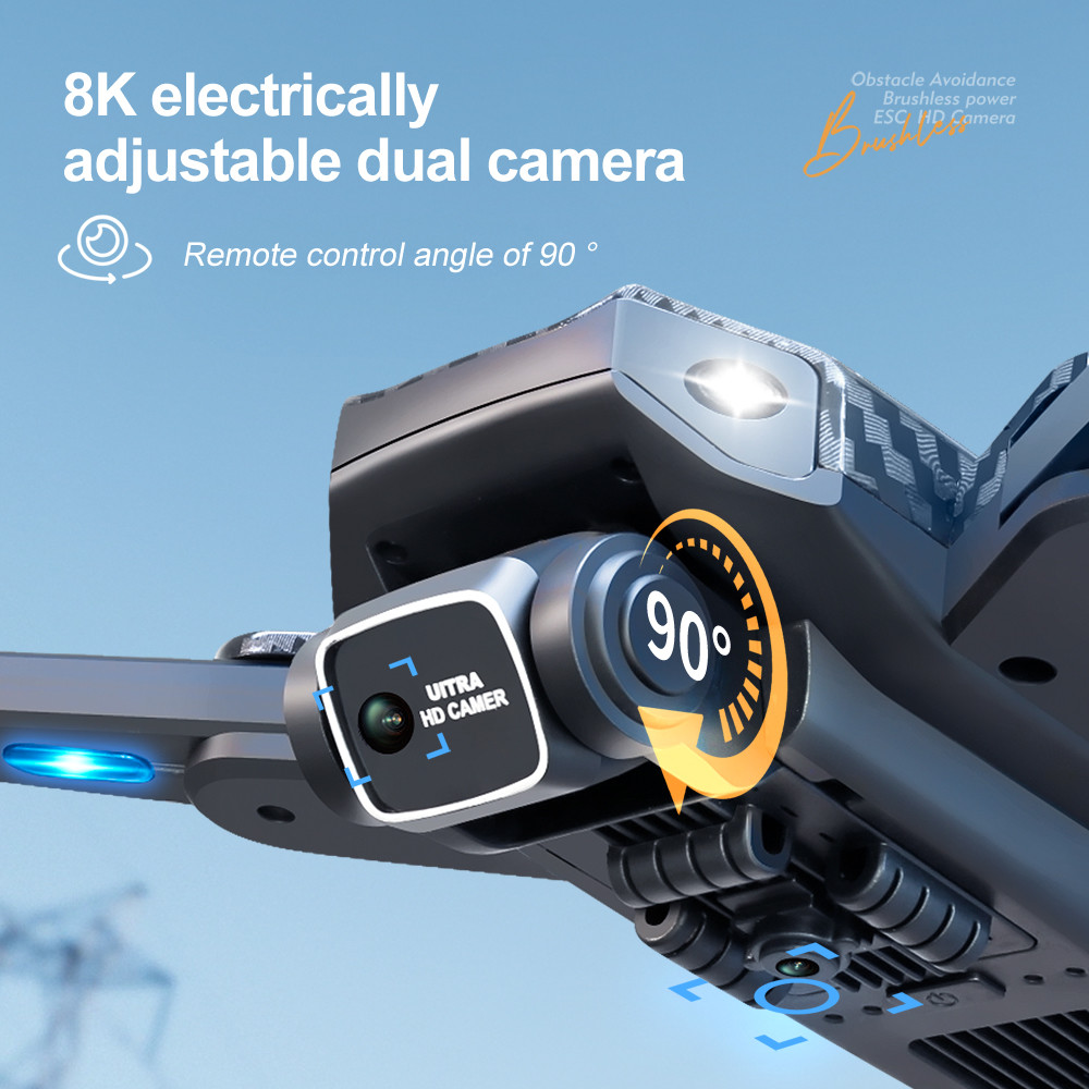 Real-time Transmission Drones V162 HD Dual Camera Foldable Drone
