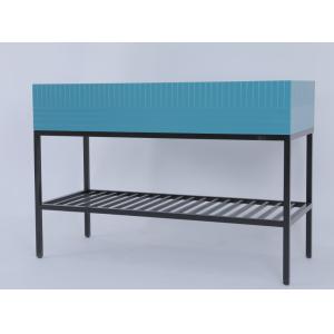 Stainless Custom Modern Bathroom Vanity With Metal Console