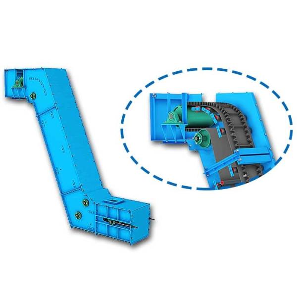 Sidewall Enclosed Belt Conveyor Adjustable Drive Pulley Easy Maintain Low Power